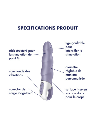 Vibromasseur gonflable Satisfyer Air Pump Vibrator 1 