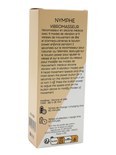 Vibromasseur NYMPHE Haute Précision à Double Action 