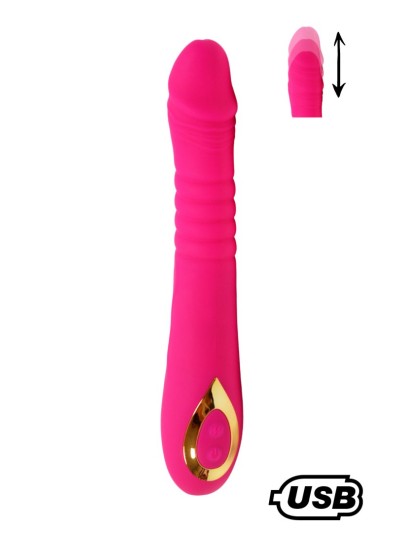 TWIST Rose, Vibromasseur va-et-vient USB en silicone médical, doté de 18 modes de stimulation 