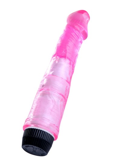 Vibromasseur 20 cm Jelly rose 