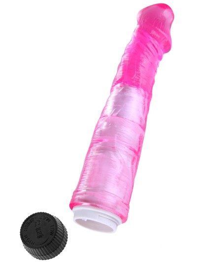 Vibromasseur 20 cm Jelly rose 