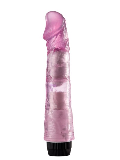 Vibromasseur 20 cm Jelly rose 