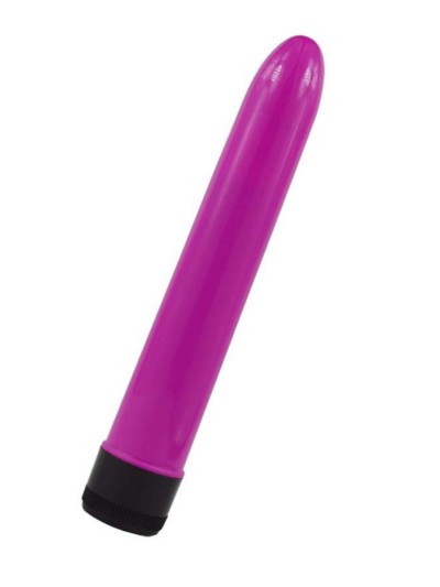 Vibromasseur dur rose violet 17.5 cm 