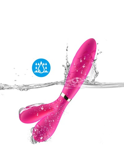 Vibromasseur Wand  rose en forme de Y avec 3 moteurs 