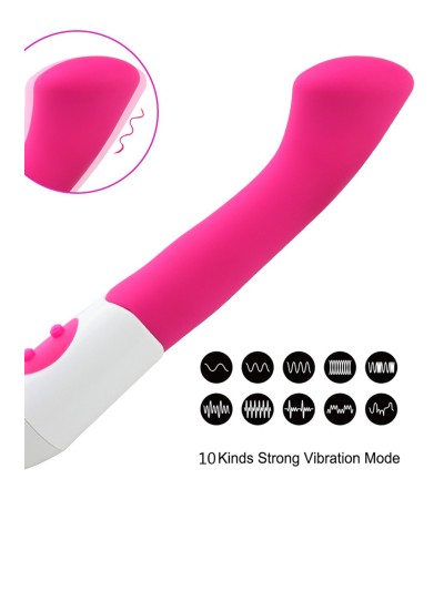 Vibromasseur rose tête plate spécial point G 