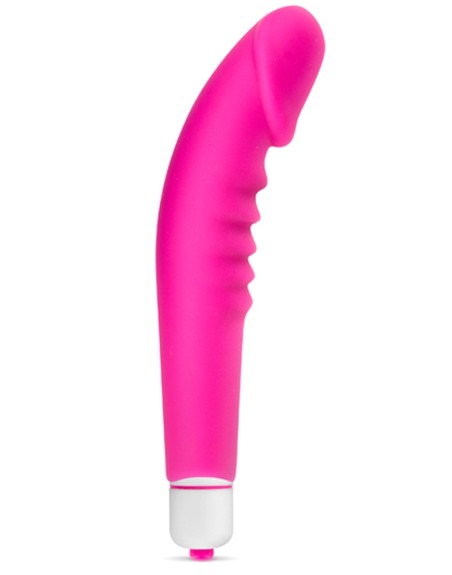 Vibromasseur stimulateur réaliste point G rose silicone 7 vitesses 