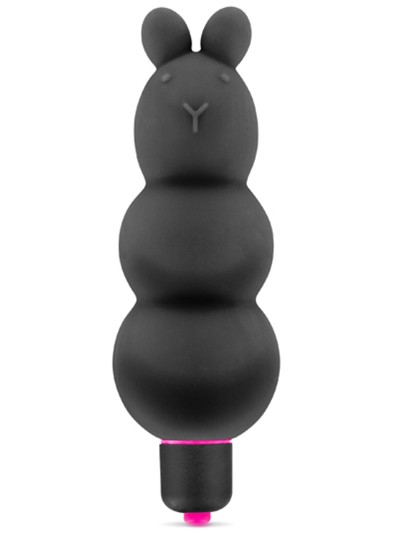 Vibromasseur stimulateur noir 7 vitesses silicone waterproof 