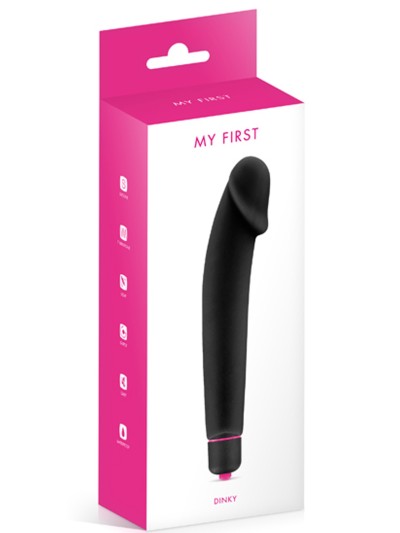 Vibromasseur noir 7 vitesses réaliste silicone lisse 