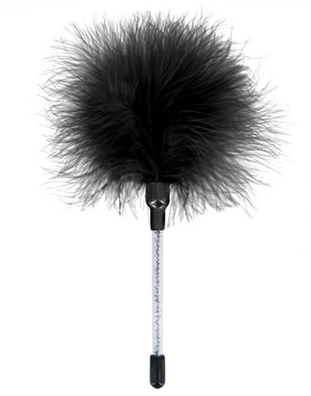 Plumeau noir très doux de caresses 