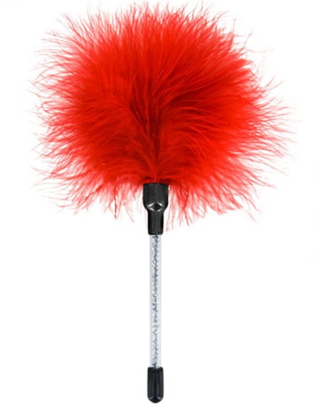 Plumeau rouge très doux de caresses 