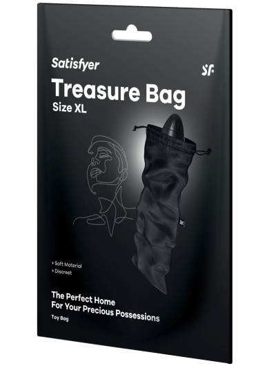 Sac de rangement sextoys noir taille L Treasure Bag Satisfyer 