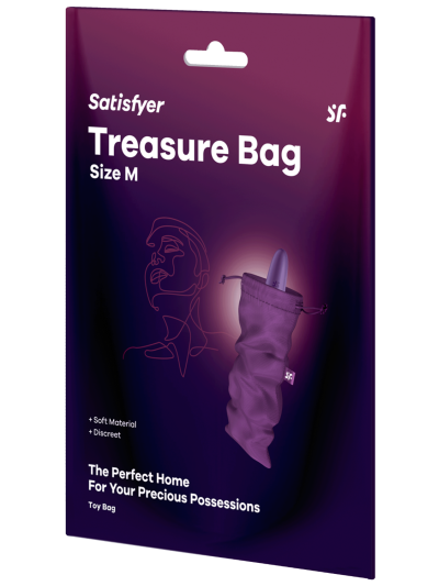 Sac de rangement sextoys violet taille M Treasure Bag Satisfyer 