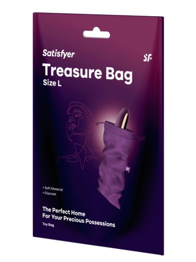 Sac de rangement sextoys violet taille L Treasure Bag Satisfyer 
