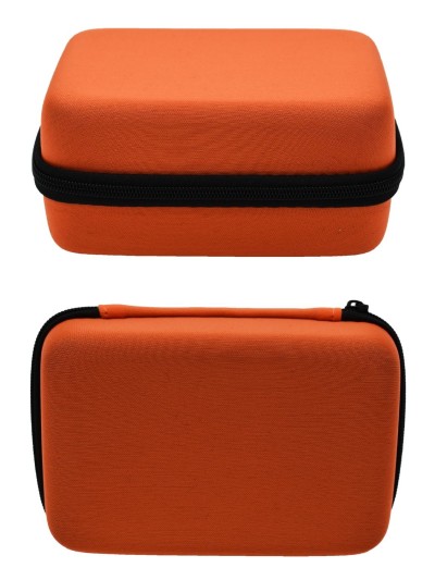 Boite de rangement coquée couleur orange 