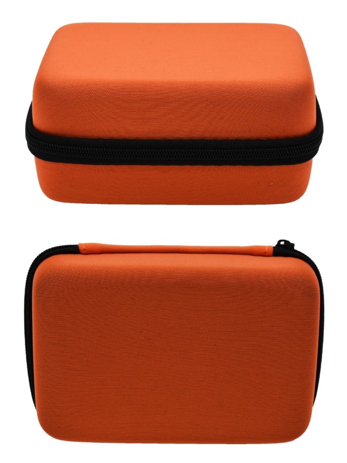 Boite de rangement coquée couleur orange 