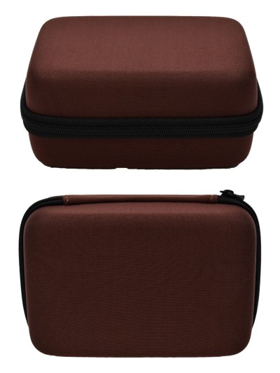 Boite de rangement coquée couleur marron 