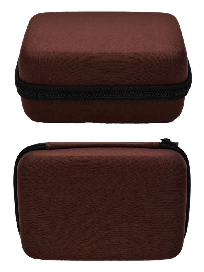 Boite de rangement coquée couleur marron 