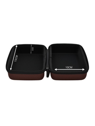 Boite de rangement coquée couleur marron 