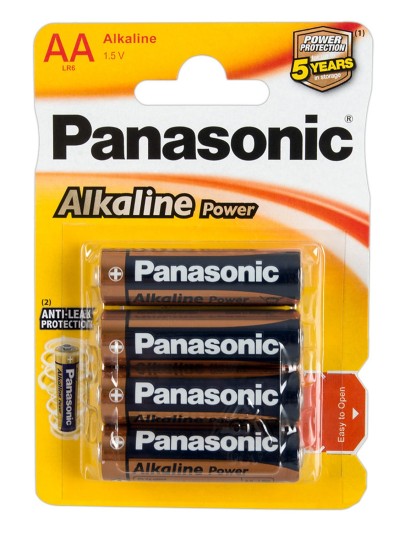 Boîte de 4 piles LR6 AA 