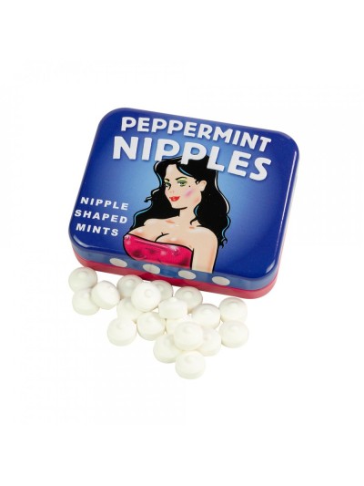 Boite de bonbons à la menthe en forme de seins, sans sucre 