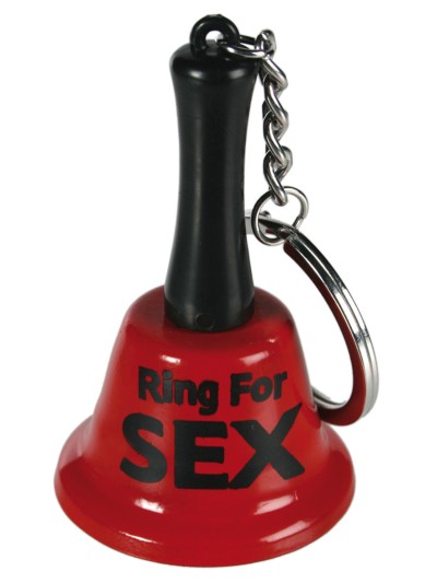Cloche rouge porte clefs Ring For Sex 