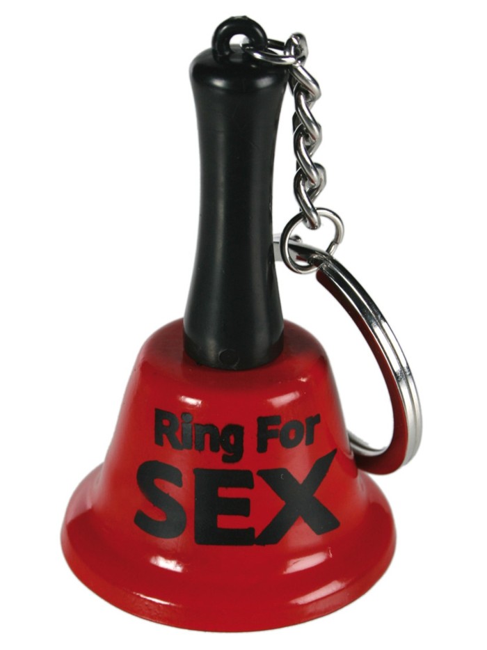 Cloche rouge porte clefs Ring For Sex 