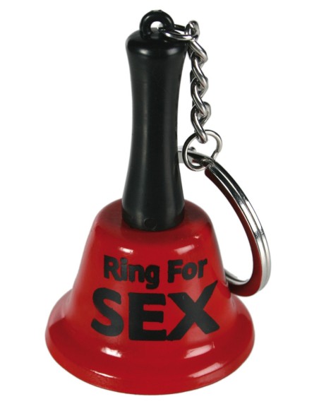 Cloche rouge porte clefs Ring For Sex 