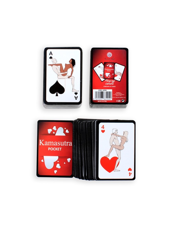 Mini jeu de 54 cartes Kamasutra 
