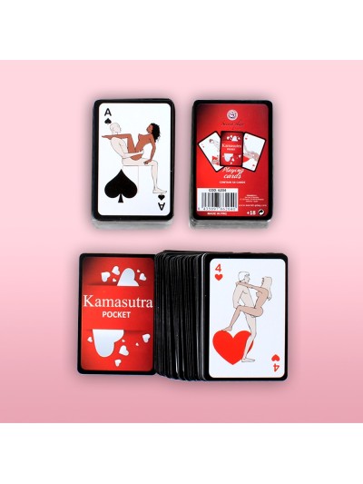 Mini jeu de 54 cartes Kamasutra 
