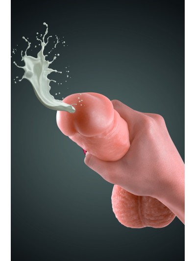 Gode ventouse réaliste éjaculateur 21,5 cm 