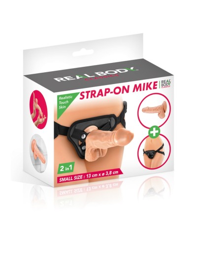 2 en 1 Gode ceinture interchangeable Mike 13 cm 