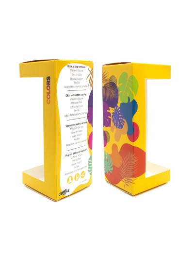 Gode ventouse multicouleur taille S 