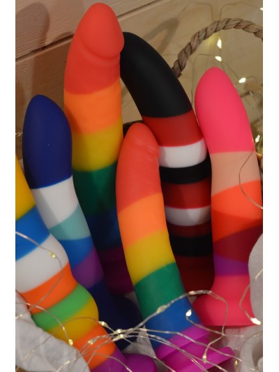 Gode ventouse multicouleur taille S 