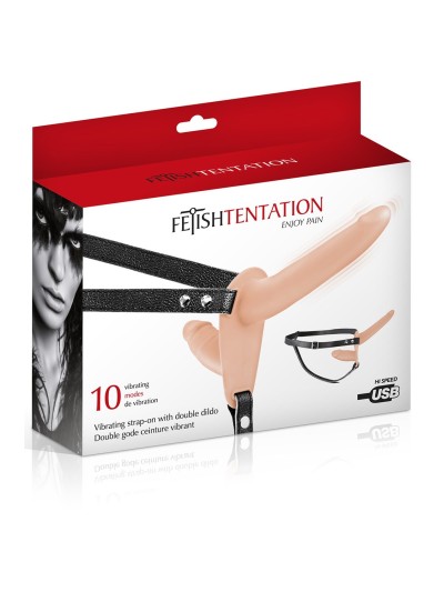 Double gode ceinture vibrant chair USB 