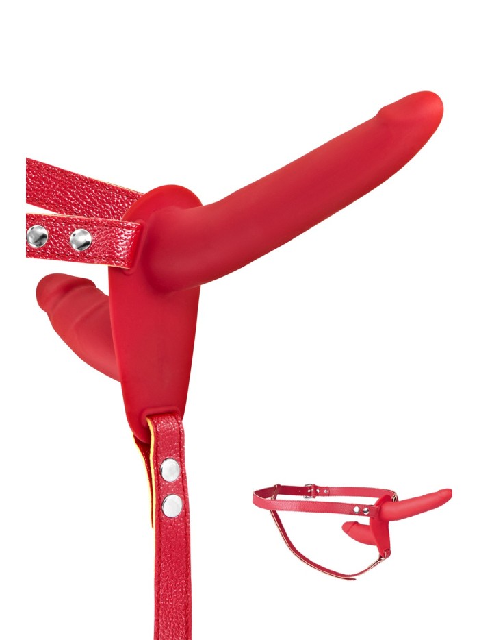 Double gode ceinture rouge 