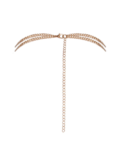 Chaîne de corps dorée avec strass 