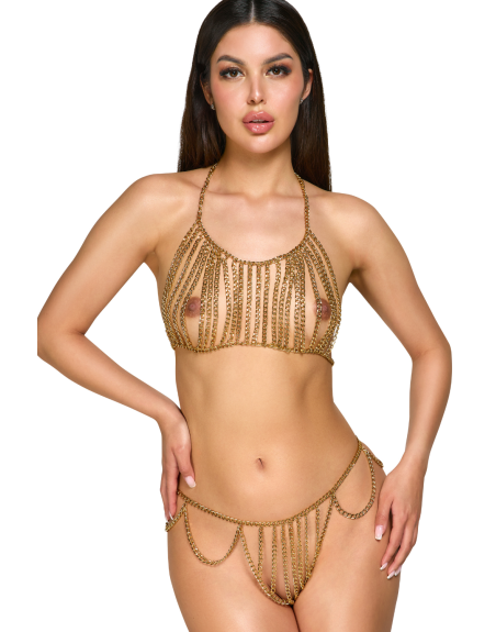 2 Chaines de corps dorées 