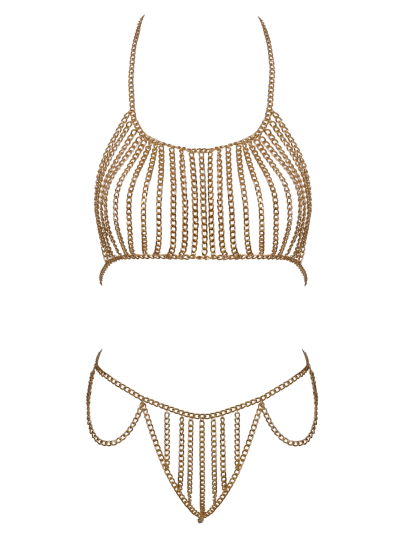 2 Chaines de corps dorées 