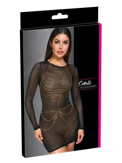 Chaines de corps en métal doré 