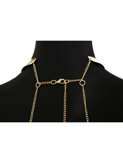 Bijou Tour de cou avec chaines de corps doré 