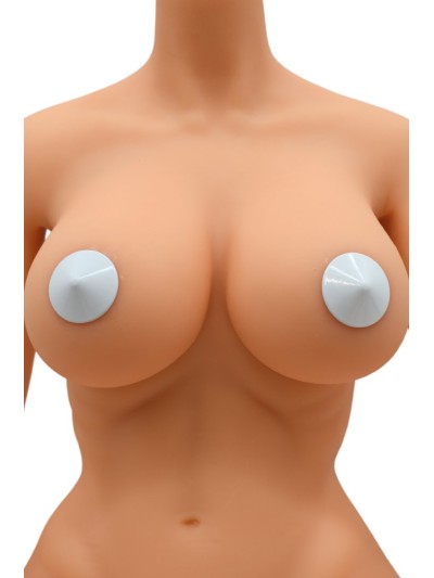 Nipple Métal blanc Cache tétons cône 