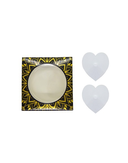 Nipple Métal blanc Cache tétons cœur 