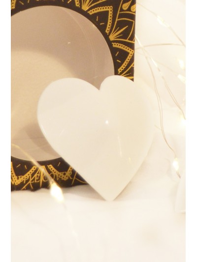 Nipple Métal blanc Cache tétons cœur 