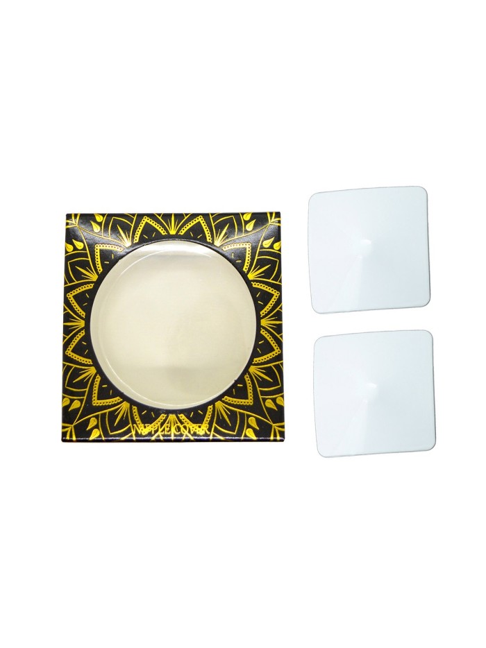 Nipple Métal blanc Cache tétons carré 