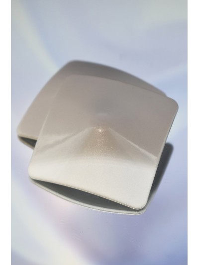 Nipple Métal blanc Cache tétons carré 