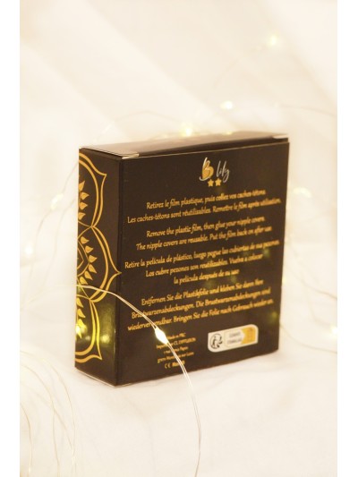 Nipple Métal noir Cache tétons cône 