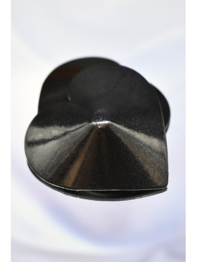 Nipple Métal noir Cache tétons cœur 