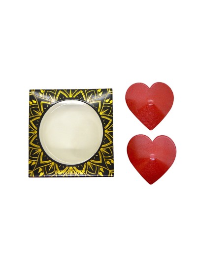 Nipple Métal rouge Cache tétons cœur 