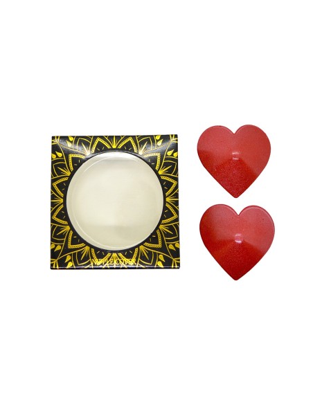 Nipple Métal rouge Cache tétons cœur 