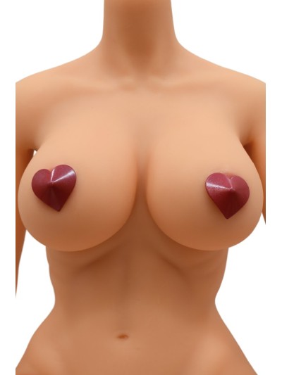 Nipple Métal rouge Cache tétons cœur 